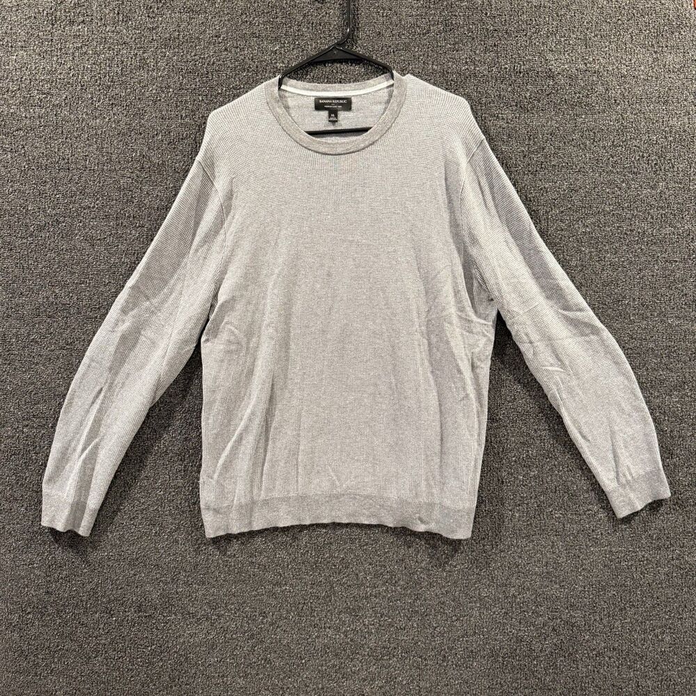 Banana Republic Mens Extra Large Premium Luxe Yarn Long Sleeve Sweater Casual